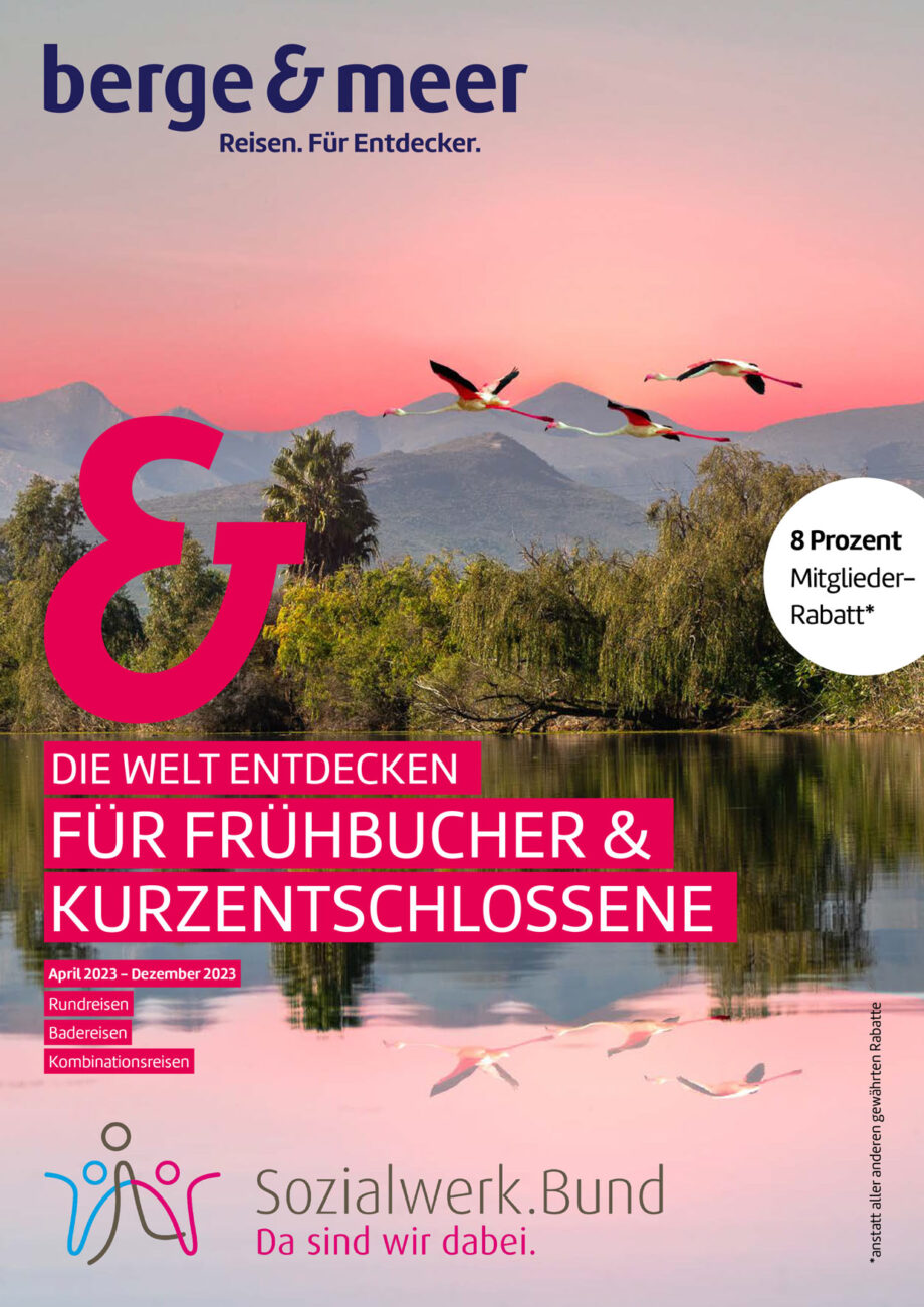 Titelbild des Kataloges von berge&meer Frühjahr 2023