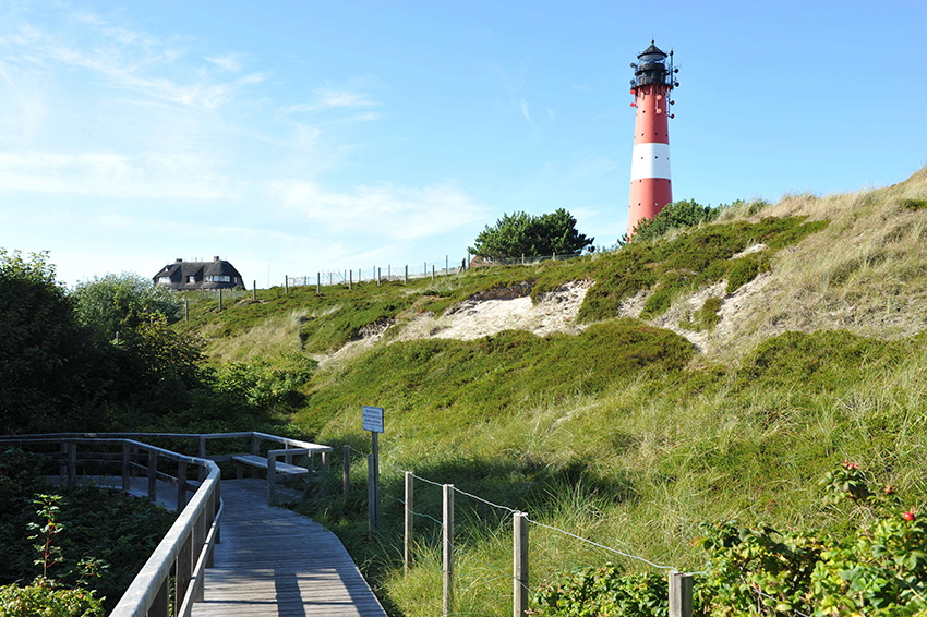 Sylt, Ferienhaus Immenhus/Raanhus - Leuchtturm in den Dünen