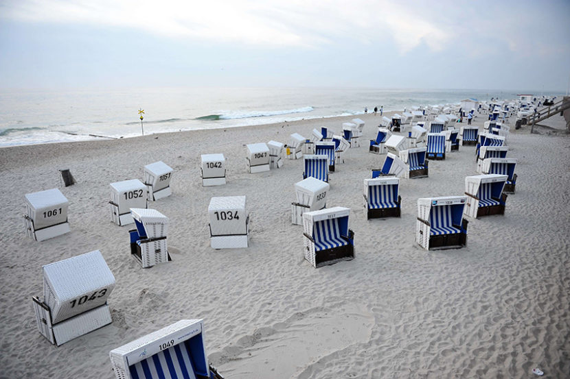 Sylt - Strand mit Strandkörben Leserfoto Fischer