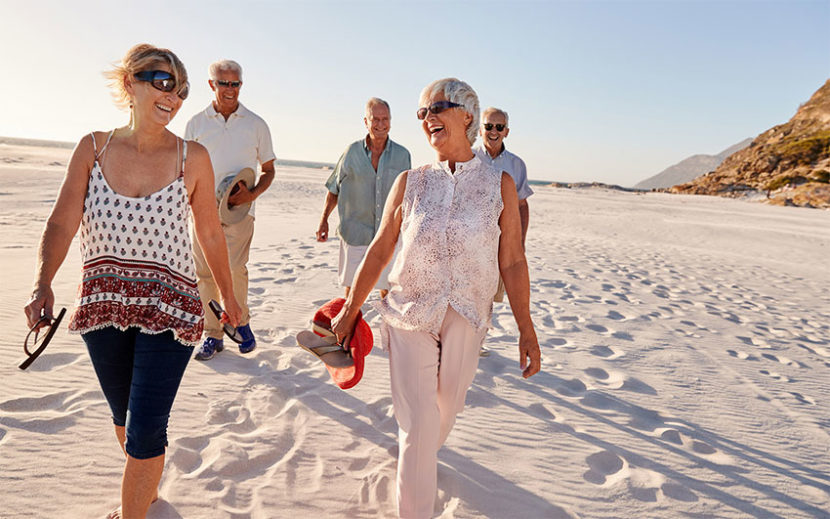 Senioren am Strand